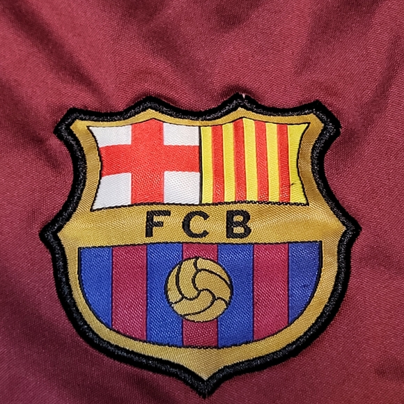 Men's Official Maroon and Blue FC Barcelona (FCB) Athletic Soccer Shorts- Size S - Picture 4 of 4